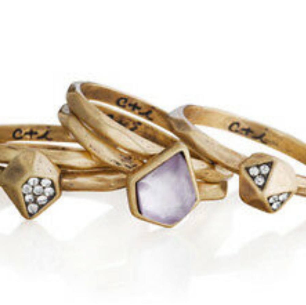 🚨FINAL PRICE c+i Geovista Stacking Rings - Picture 3 of 4